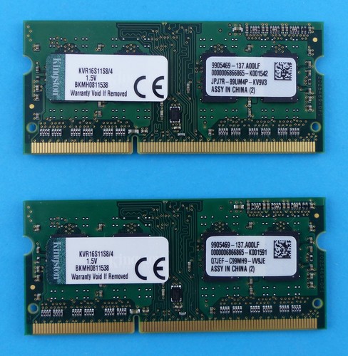 2xkingston kvr16s11s8 4gb - 2xkingston, (4gb
