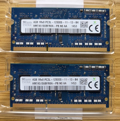 8gb skhynix ram ddr3 - (2x, 4gb)