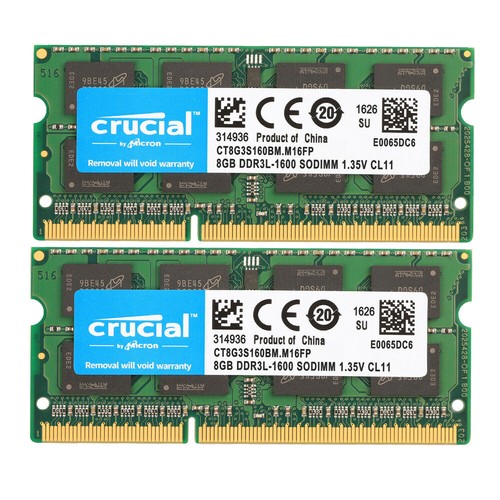 Crucial ddr3l 8gb 16gb - crucial, 32gb
