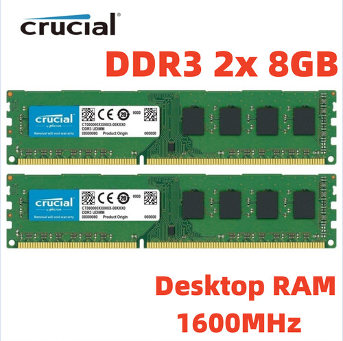 Crucial ddr3 1600mhz 8gb - crucial,