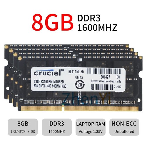 32gb 16gb 8gb 1600mhz - 8gb,
