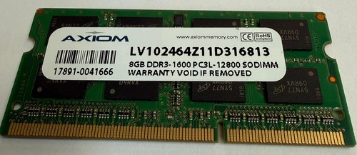 Axiom 8gb pc3l 12800s ddr3 - pc3l-12800s,