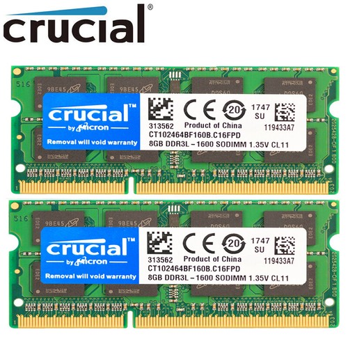 Crucial ddr3l 16gb - 16gb, 8gb
